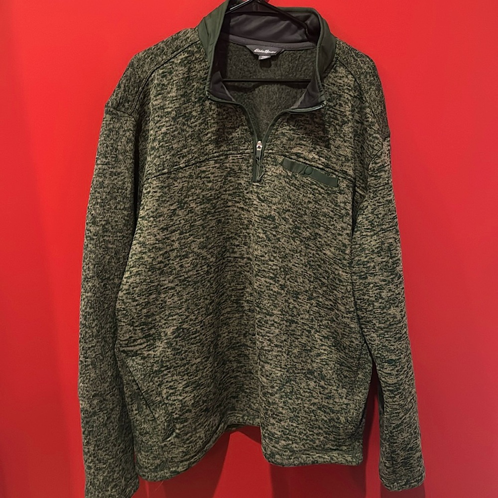 Eddie Bauer Green Fleece Pullover